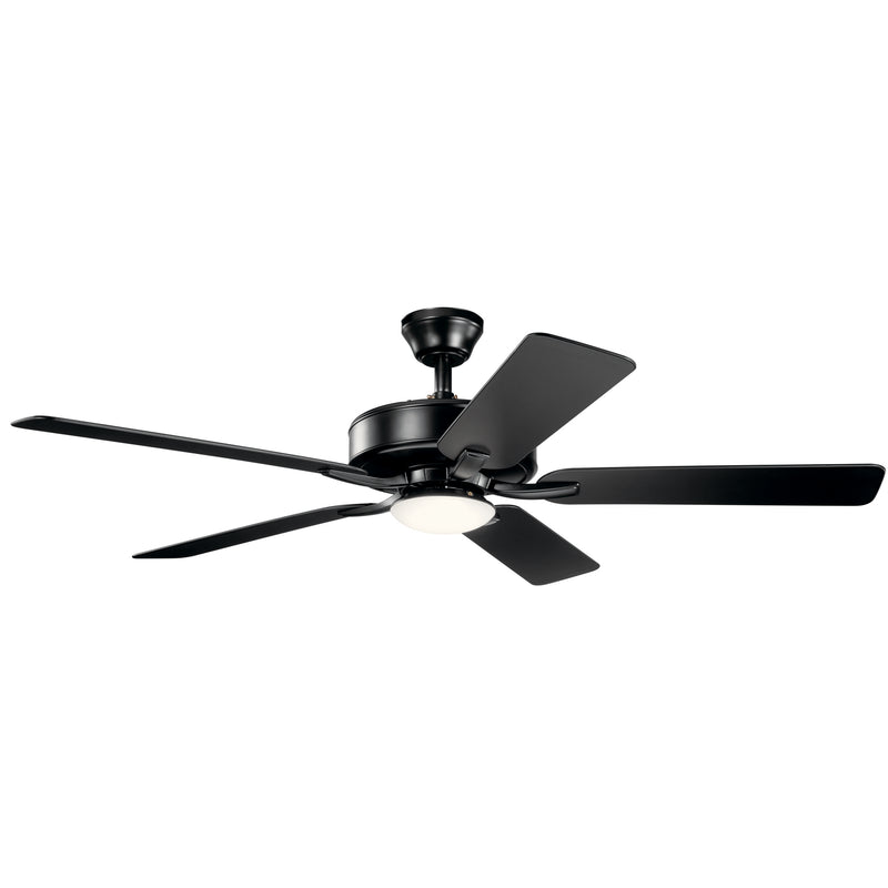 Kichler 330019SBK 52``Ceiling Fan, Satin Black Finish - LightingWellCo