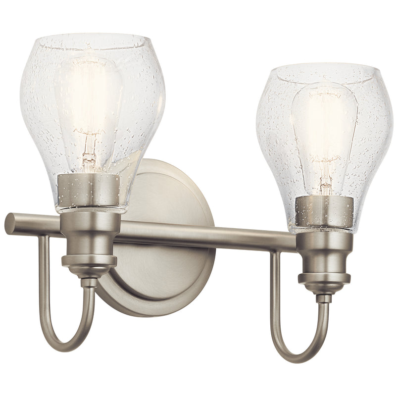 Kichler 45391NI Two Light Bath, Brushed Nickel Finish - LightingWellCo