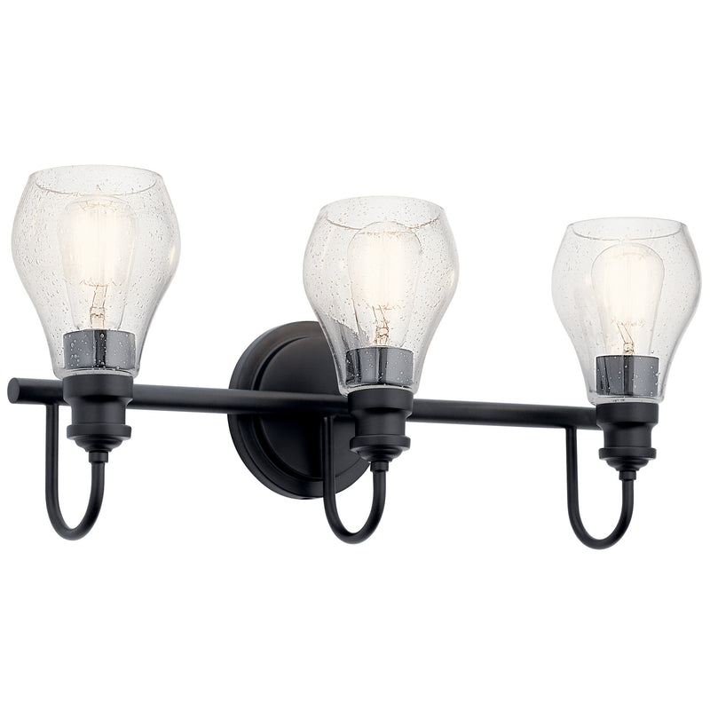 Kichler 45392BK Three Light Bath, Black Finish - LightingWellCo