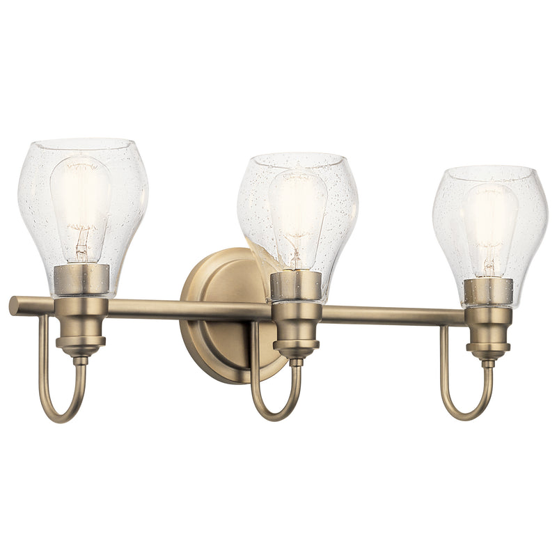 Kichler 45392CLZ Three Light Bath, Classic Bronze Finish - LightingWellCo