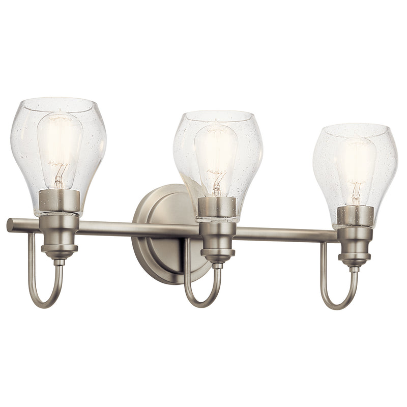 Kichler 45392NI Three Light Bath, Brushed Nickel Finish - LightingWellCo