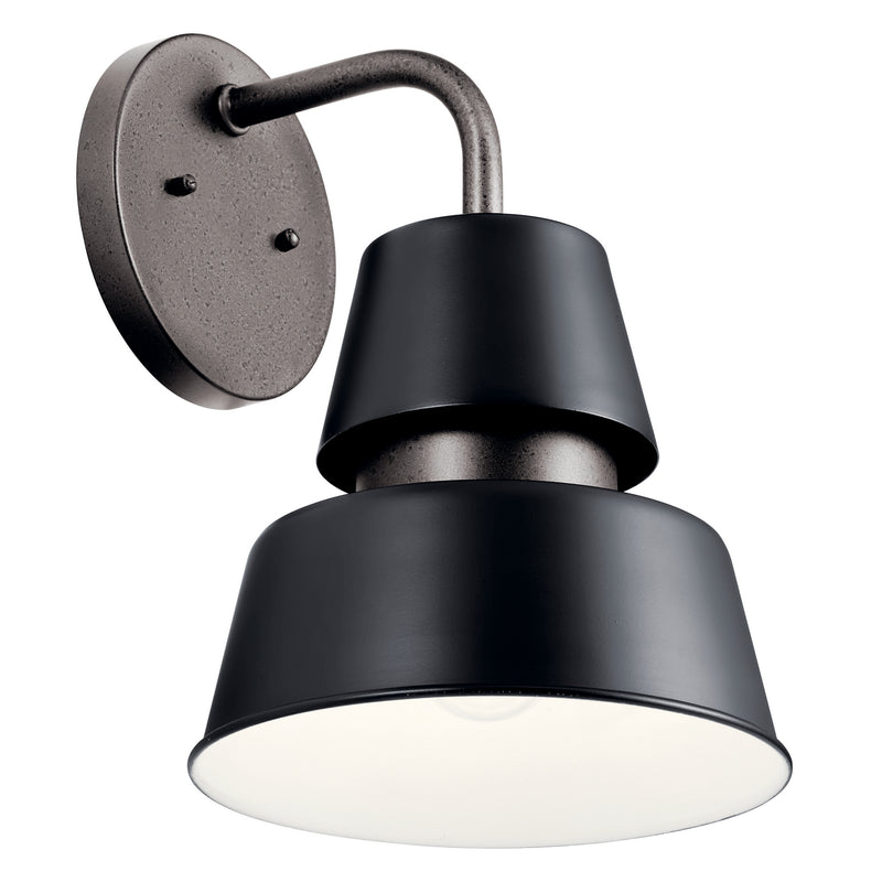 Kichler 59002BK One Light Outdoor Wall Mount, Black Finish - LightingWellCo