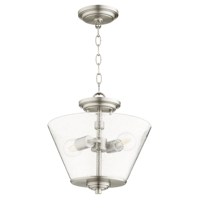 Quorum 3609-13-65 Two Light Dual Mount, Satin Nickel Finish - LightingWellCo