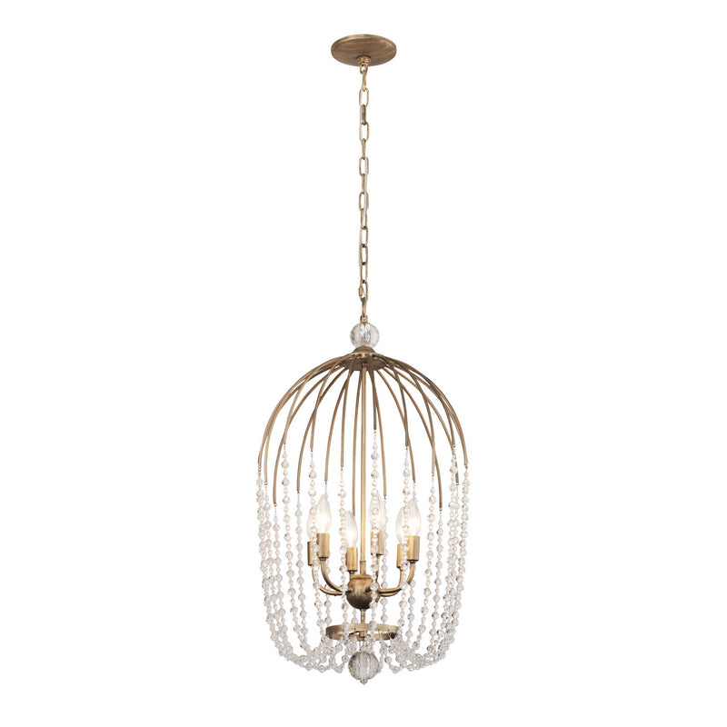 Varaluz 343F06HG Six Light Pendant, Havana Gold Finish - LightingWellCo