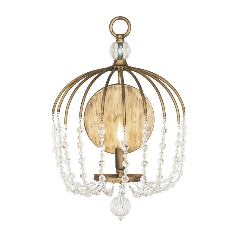 Varaluz 343W01HG One Light Wall Sconce, Havana Gold Finish - LightingWellCo