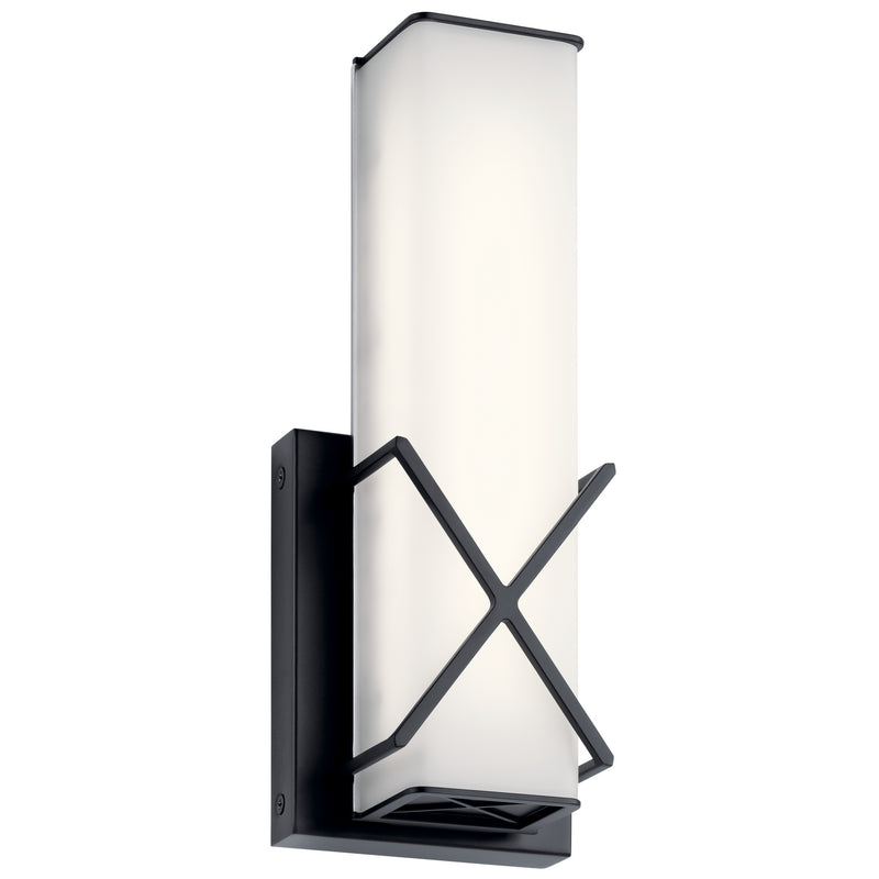 Kichler 45656MBKLED LED Wall Sconce, Matte Black Finish - LightingWellCo