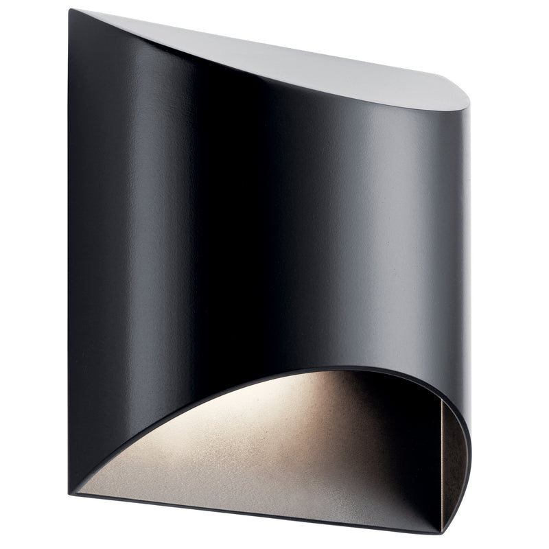 Kichler 49278BKLED LED Outdoor Wall Mount, Black Finish - LightingWellCo