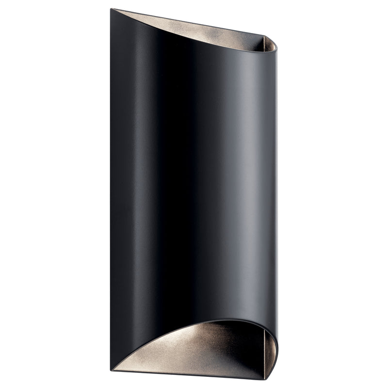 Kichler 49279BKLED LED Outdoor Wall Mount, Black Finish - LightingWellCo