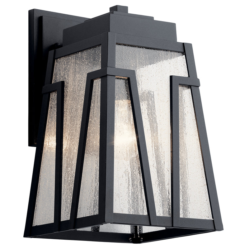 Kichler 49901BKT One Light Outdoor Wall Mount, Textured Black Finish - LightingWellCo