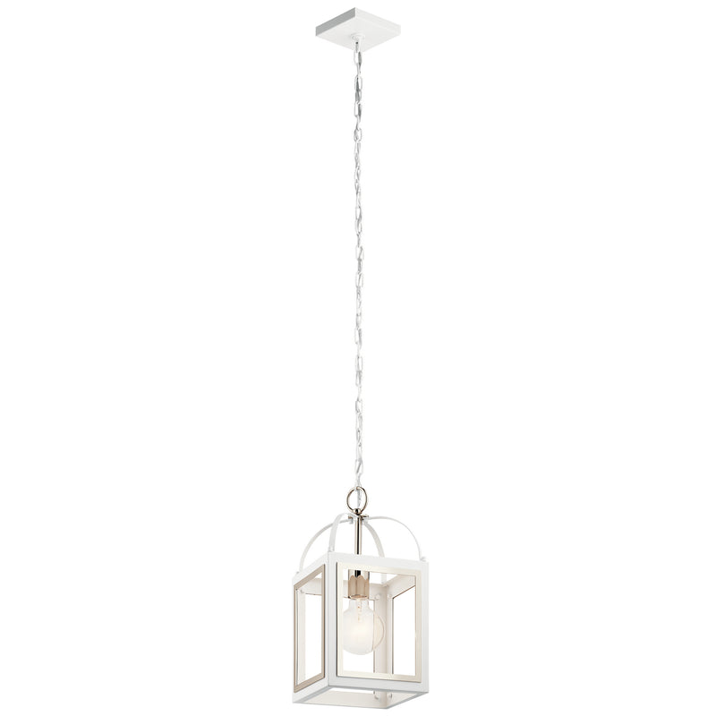 Kichler 52030WH One Light Pendant, White Finish - LightingWellCo