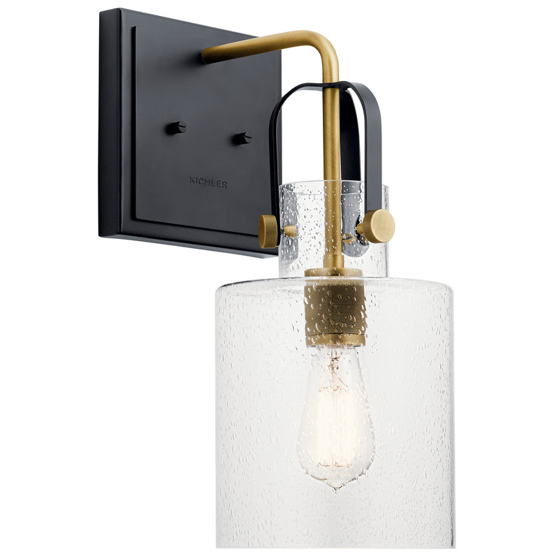 Kichler 52036NBR One Light Wall Sconce, Natural Brass Finish - LightingWellCo