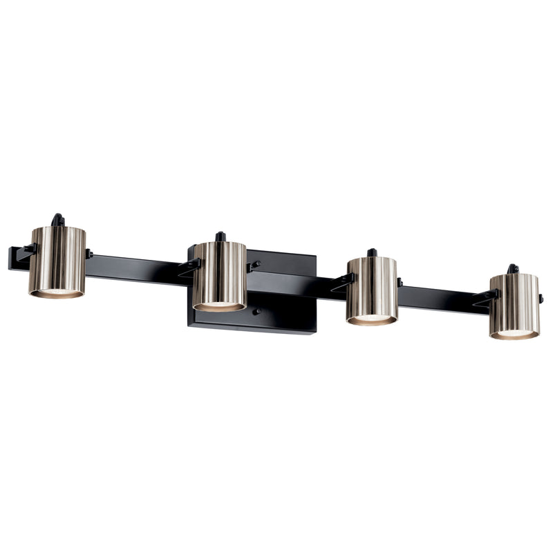 Kichler 52133BK Four Light Rail Light, Black Finish - LightingWellCo