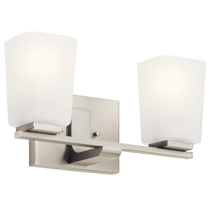 Kichler 55016NI Two Light Bath, Brushed Nickel Finish - LightingWellCo