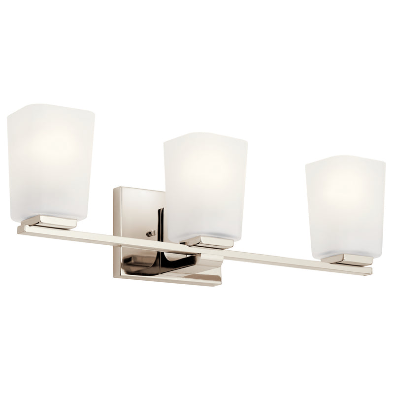 Kichler 55017PN Three Light Bath, Polished Nickel Finish - LightingWellCo