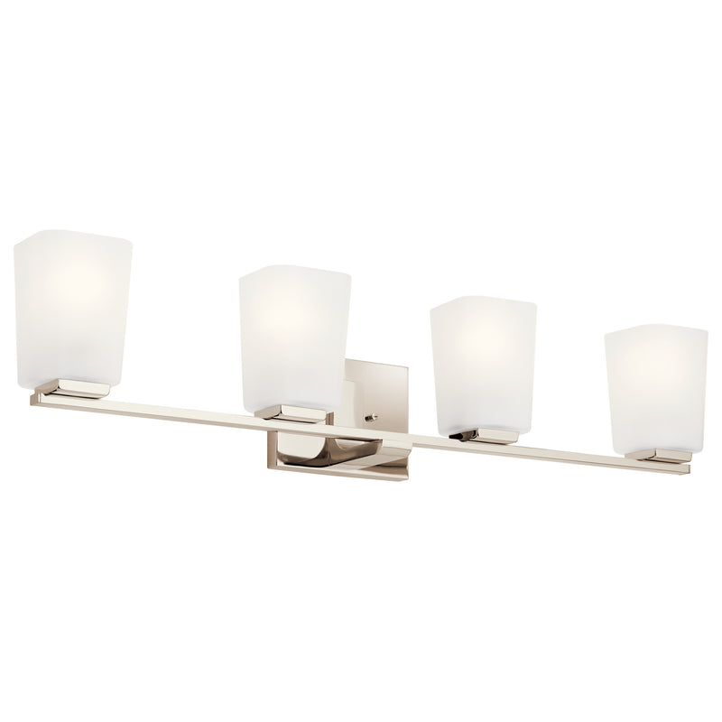 Kichler 55018PN Four Light Bath, Polished Nickel Finish - LightingWellCo