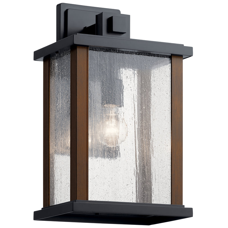 Kichler 59018BK One Light Outdoor Wall Mount, Black Finish - LightingWellCo