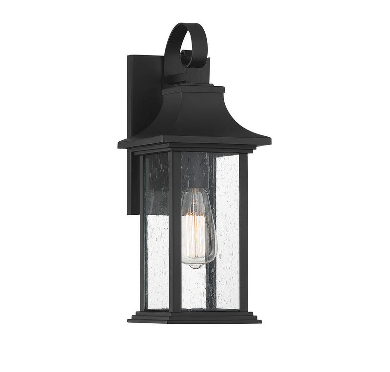 Savoy House 5-450-BK One Light Wall Sconce, Matte Black Finish LightingWellCo