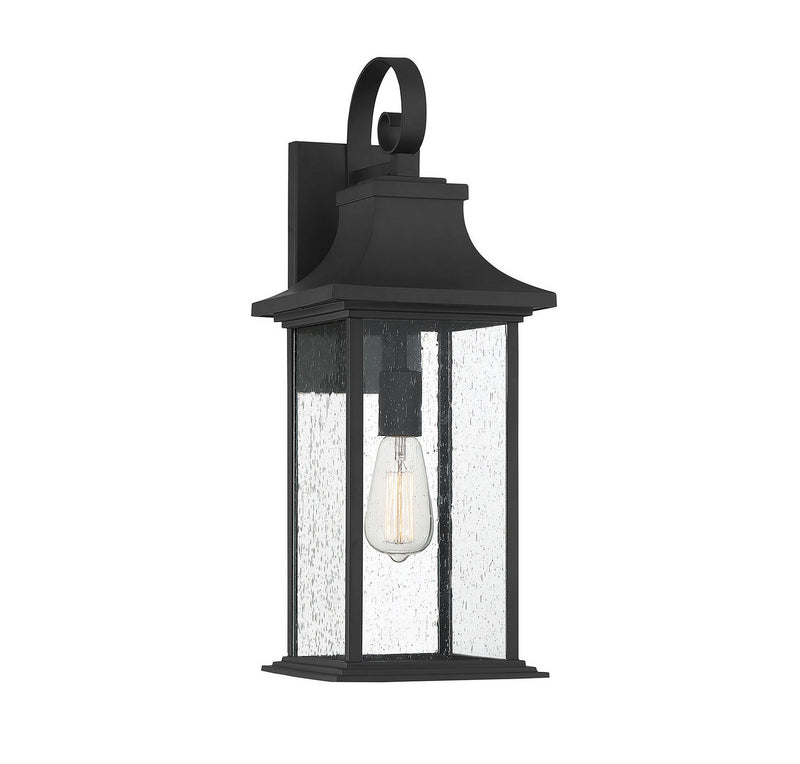 Savoy House 5-451-BK One Light Wall Sconce, Matte Black Finish LightingWellCo