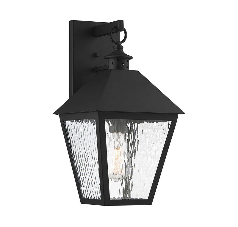 Savoy House 5-791-BK One Light Wall Sconce, Matte Black Finish LightingWellCo