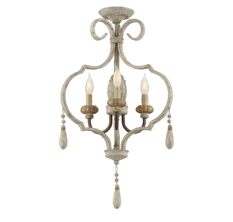 Savoy House Acadia 6-9985-3-94 Three Light Semi-Flush Mount, Avignon Finish - LightingWellCo