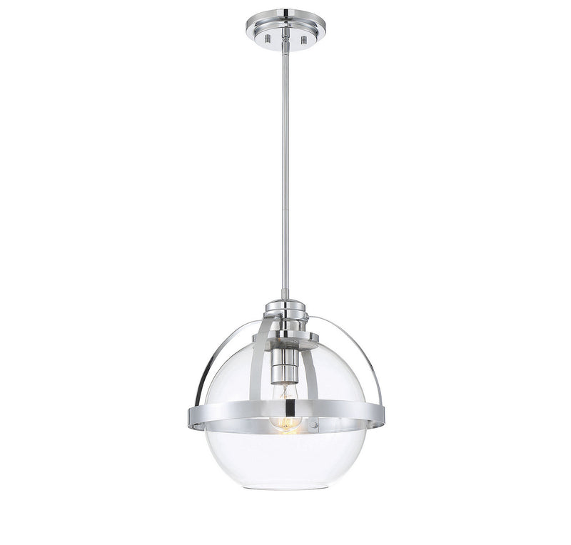 Savoy House Pendleton 7-7201-1-11 One Light Pendant, Polished Chrome Finish - LightingWellCo