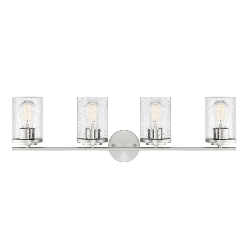 Savoy House Marshall 8-8020-4-11 Four Light Bath Bar, Polished Chrome Finish - LightingWellCo