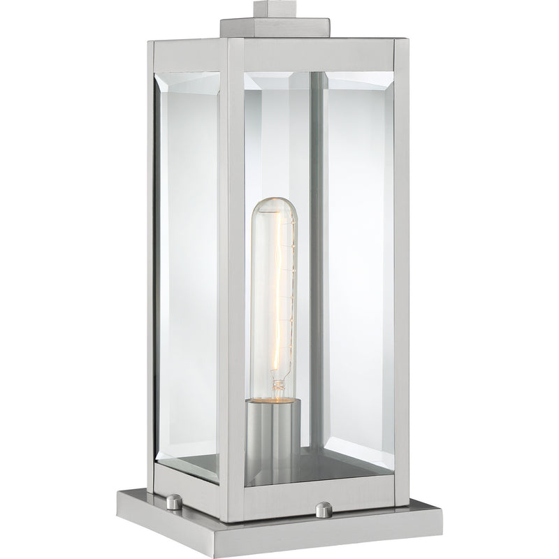 Quoizel WVR9106SS One Light Outdoor Lantern, Stainless Steel Finish - LightingWellCo