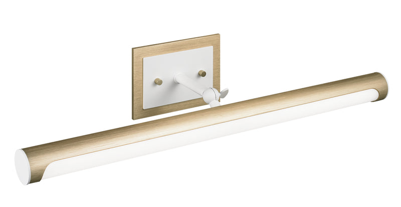 Matteo Lighting S08623OGWH LED Vanity Light, Oxidized Gold & White Finish - LightingWellCo