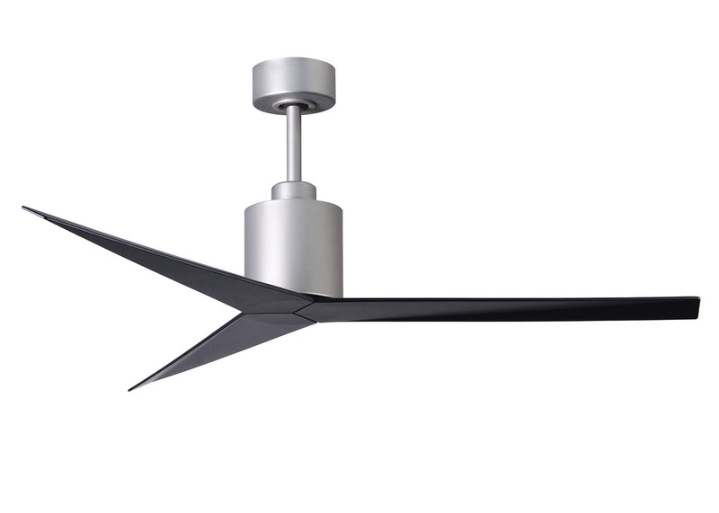 Matthews Fan Company Eliza EK-BN-BK Ceiling Fan, Brushed Nickel Finish - LightingWellCo