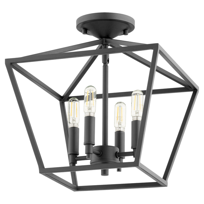 Quorum 304-13-69 Four Light Dual Mount, Black Finish - LightingWellCo