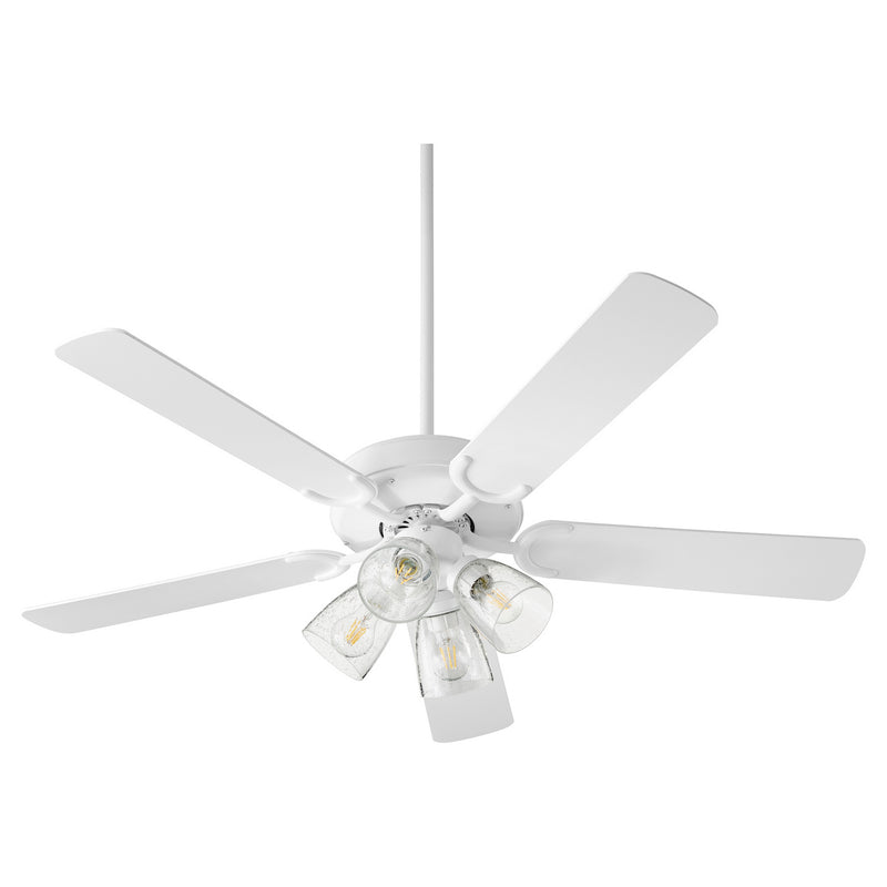 Quorum 6525-2408 52``Ceiling Fan, Studio White Finish - LightingWellCo