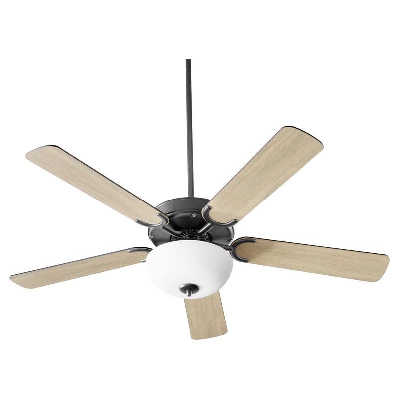 Quorum 6525-259 52``Ceiling Fan, Matte Black Finish - LightingWellCo