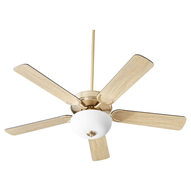 Quorum 6525-280 52``Ceiling Fan, Aged Brass Finish - LightingWellCo