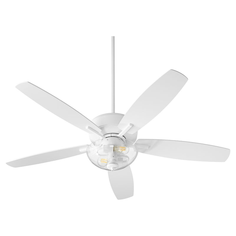 Quorum 7052-208 52``Ceiling Fan, Studio White Finish - LightingWellCo