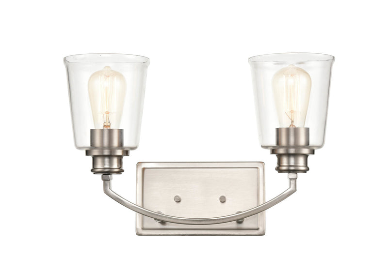 Millennium 3602-BN Two Light Vanity, Brushed Nickel Finish - LightingWellCo