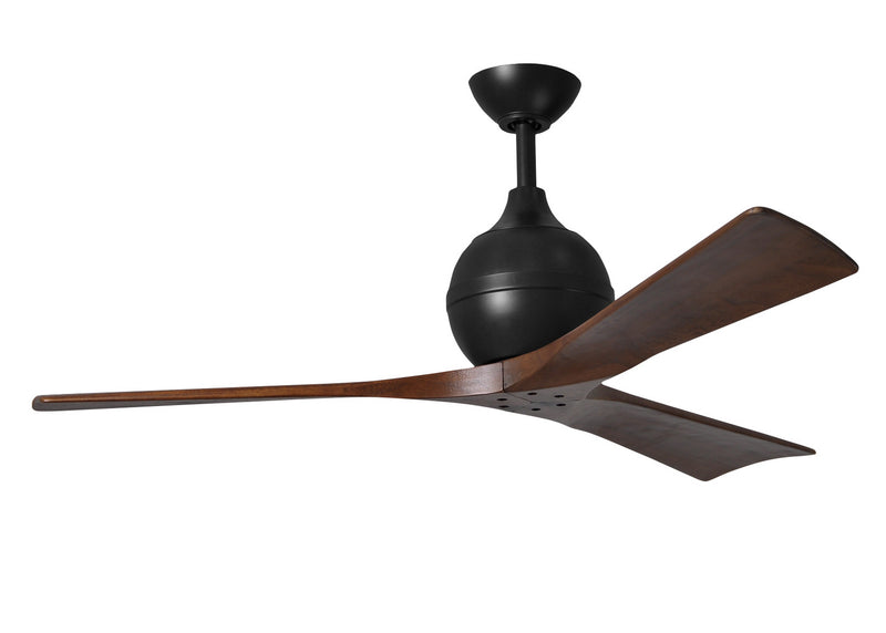 Matthews Fan Company Irene IR3-BK-WA-52 52``Ceiling Fan, Matte Black Finish - LightingWellCo