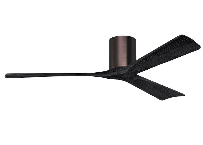 Matthews Fan Company Irene IR3H-BB-BK-60 60``Ceiling Fan, Brushed Bronze Finish - LightingWellCo