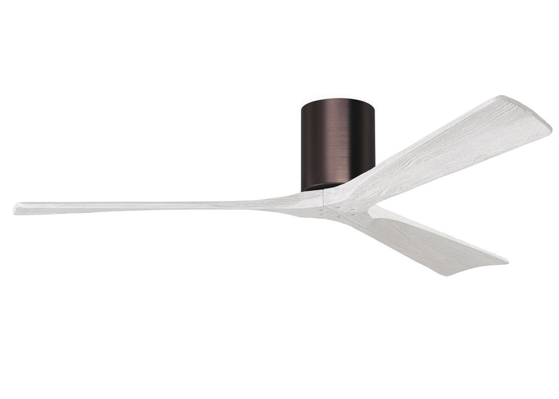 Matthews Fan Company Irene IR3H-BB-MWH-60 60``Ceiling Fan, Brushed Bronze Finish - LightingWellCo