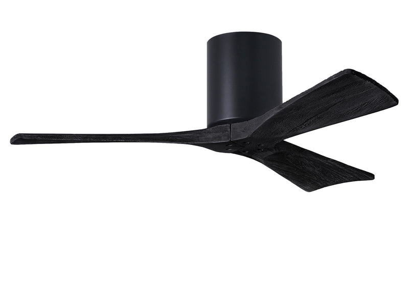 Matthews Fan Company Irene IR3H-BK-BK-42 42``Ceiling Fan, Matte Black Finish - LightingWellCo