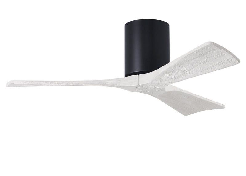 Matthews Fan Company Irene IR3H-BK-MWH-42 42``Ceiling Fan, Matte Black Finish - LightingWellCo