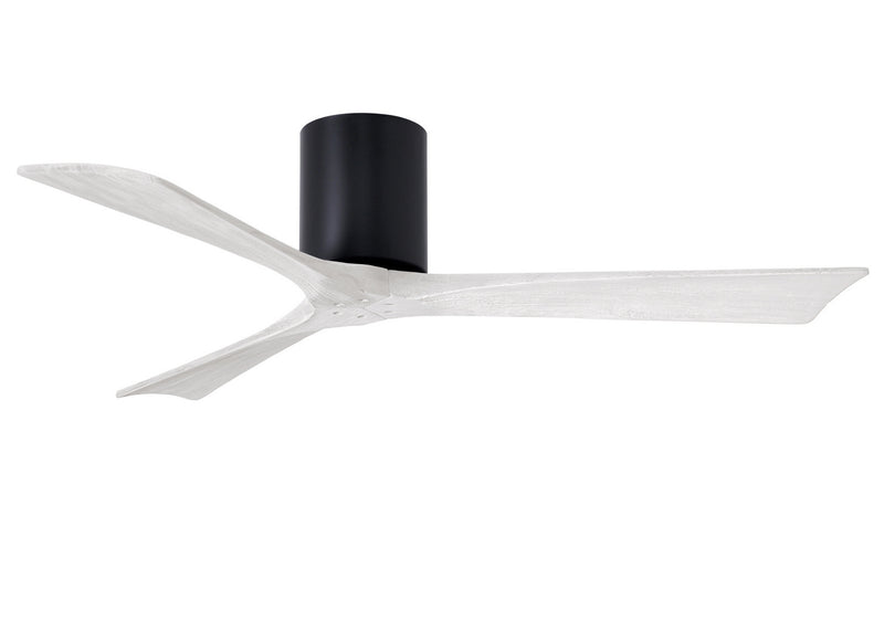 Matthews Fan Company Irene IR3H-BK-MWH-52 52``Ceiling Fan, Matte Black Finish - LightingWellCo