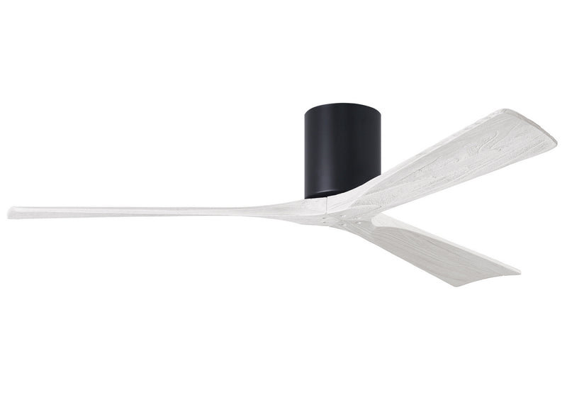 Matthews Fan Company Irene IR3H-BK-MWH-60 60``Ceiling Fan, Matte Black Finish - LightingWellCo