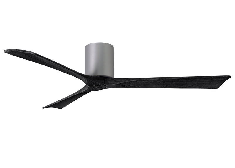 Matthews Fan Company Irene IR3H-BN-BK-60 60``Ceiling Fan, Brushed Nickel Finish - LightingWellCo