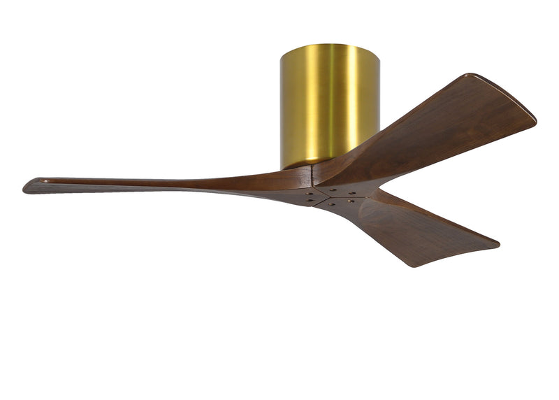 Matthews Fan Company Irene IR3H-BRBR-WA-42 42``Ceiling Fan, Brushed Brass Finish - LightingWellCo