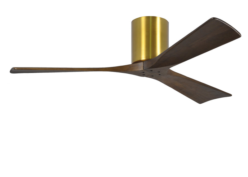 Matthews Fan Company Irene IR3H-BRBR-WA-52 52``Ceiling Fan, Brushed Brass Finish - LightingWellCo