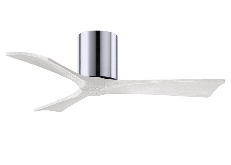 Matthews Fan Company Irene IR3H-CR-MWH-42 42``Ceiling Fan, Polished Chrome Finish - LightingWellCo