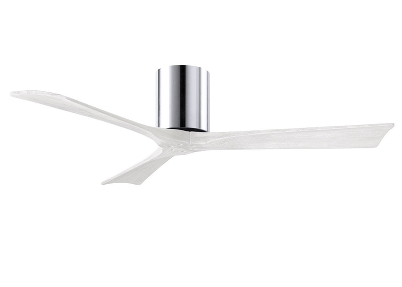 Matthews Fan Company Irene IR3H-CR-MWH-52 52``Ceiling Fan, Polished Chrome Finish - LightingWellCo