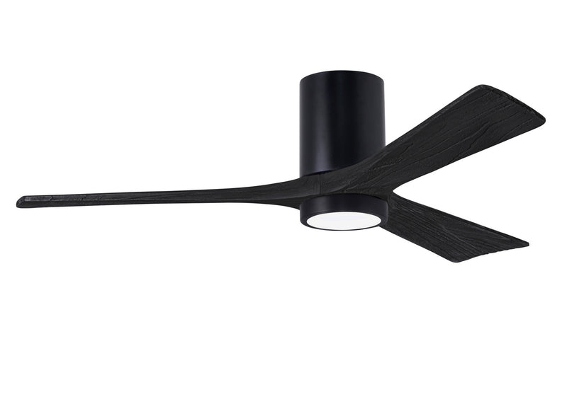 Matthews Fan Company Irene IR3HLK-BK-BK-52 52``Ceiling Fan, Matte Black Finish - LightingWellCo