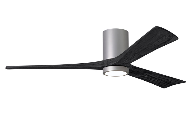 Matthews Fan Company Irene IR3HLK-BN-BK-60 60``Ceiling Fan, Brushed Nickel Finish - LightingWellCo