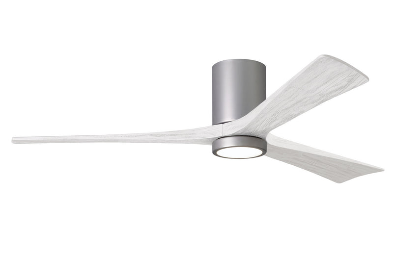 Matthews Fan Company Irene IR3HLK-BN-MWH-60 60``Ceiling Fan, Brushed Nickel Finish - LightingWellCo